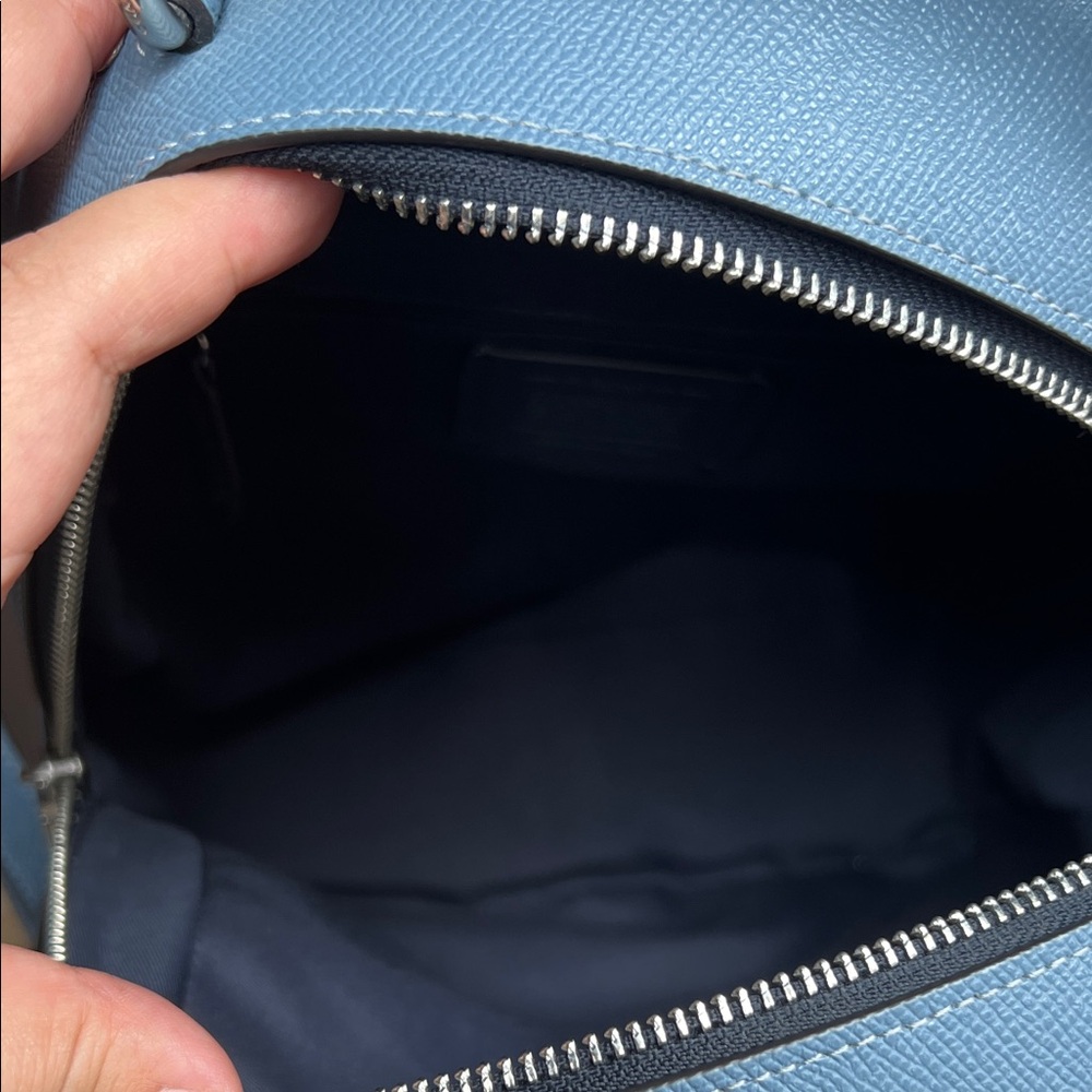 Coach Blue Backpack with Racer Stripes - Picture 9 of 9
